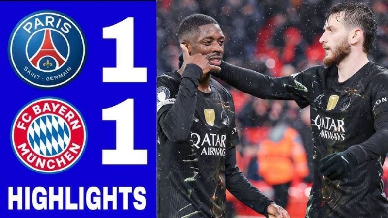 Bayern Munich 1-1 PSG: Dembele đưa PSG vào chung kết Champions League