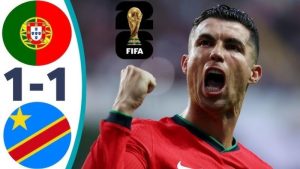 Bồ Đào Nha 1–1 CHDC Congo: Wissa Viết Lịch Sử 52 Năm, Ronaldo 41 Tuổi Mờ Nhạt